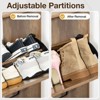 GARPROVM Mid-Century Wood Shoe Cabinet with 3 Flip Doors & Removable Shelves Entryway Shoe Storage - 3 of 4