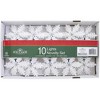 Kurt Adler Indoor/Outdoor Novelty Lights Set, Incandescent Mini bulbs, 10 Lights White Snowflakes, 12ft - 3 of 3