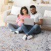 2'x3' Ivory/Grey Traditional Area Rug ¨C Non-Shedding, Stain-Resistant Accent Rug for Living Room, Bedroom & Entryway - Nertpow - 2 of 4