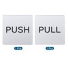 Unique Bargains Acrylic Self-Adhesive Shop Business Push Pull Door Sign 2 Pcs - 3 of 4