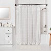 72" Dual Mount Curved Steel Shower Curtain Rod with Tiered End Cap - Threshold™ - 2 of 4