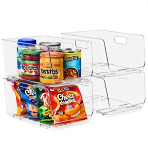 Sorbus Stackable Storage Bins Open Front - 1 of 4