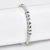 Little Words Project Balance Beaded Bracelet - Green - 2 of 4