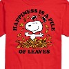Men's - Peanuts - Happiness Is A Pile Of Leaves Short Sleeve Graphic T-Shirt - 2 of 4