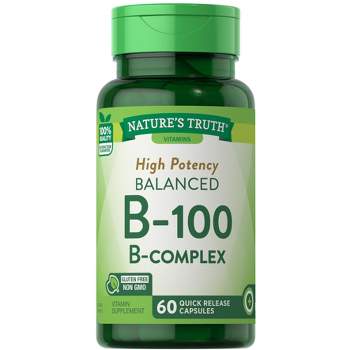 Nature's Truth Vitamin B Complex with B-100 | 60 Capsules