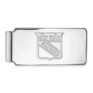Black Bow Jewelry 10k White Gold New York Rangers NHL Money Clip - 1 of 3