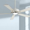 52" Minka Aire Modern Indoor Ceiling Fan with LED Light Remote Control Bone White Etched Glass for Living Room Kitchen Bedroom - 2 of 4