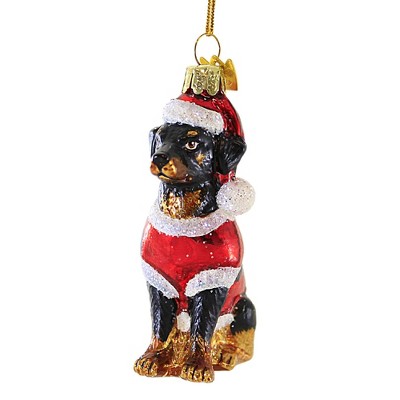 Kurt S. Adler 3.5 Inch Dog In Santa Suit Tree Ornament , Christmas Best Friend (1PC)
