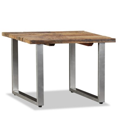 vidaXL Coffee Table Multicolour Solid Reclaimed Wood and Wrought Iron
