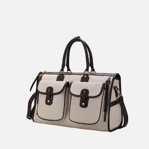 MKF Collection Genevieve Color Block Vegan Leather Women’s Duffle Bag by Mia K - 1 of 4