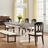 Lirago Gray 70.86" Farmhouse Dining Table Engineered Wood Metal Frame 31.49x70.86x29.52 6-Seater Kitchen Table - 3 of 4