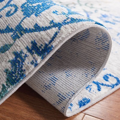 Leonard Multicolor Floral Damask Rectangular Area Rug