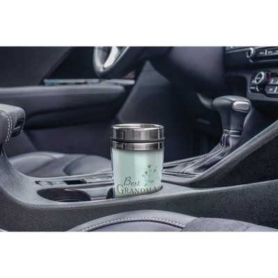 Elanze Designs Best Grandma Ever Heart Bouquet 16 Ounce Stainless Steel Travel Tumbler