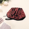 Unique Bargains Women's Portable Geometric Letter Shell Makeup Bag 1 Pc - 3 of 3