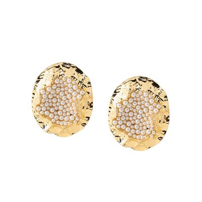 SOHI Women's The Lilypad Drop Earrings