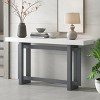 Contemporary Console Table With Wood Top, Extra Long Entryway Table, Modern Sofa Table-Cuddlewood - 2 of 4