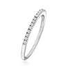 RS Pure by Ross-Simons 0.15 ct. t.w. Diamond Ring in Sterling Silver - 2 of 4