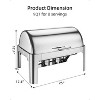 9QT Chafing Dish Buffet Set, Stainless Steel Food Warmer and Servers with 1 Full Size Pan for Parties, Wedding, Hotels - 2 of 4