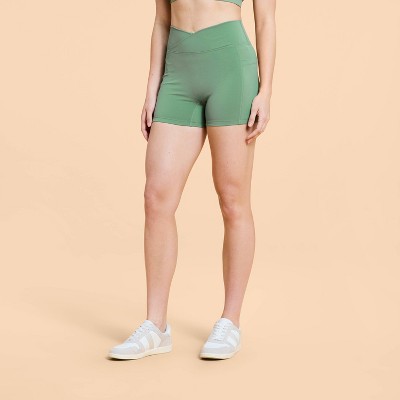 Blogilates Women's Criss Cross Scrunch Bike Shorts