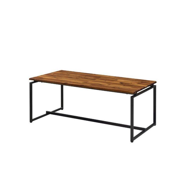 48&#34; Jurgen Coffee Table Oak/Black - Acme Furniture, 5 of 6