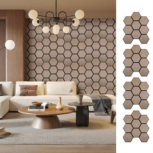 UNISOAR Wood Acoustic Wall Panels-Self-Adhesive 3D Wood Slat Wall Panel-Sound Absorbing Panels for Noise Reducing-Feature Wall Decor for Home & Office - 1 of 4