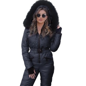 Imily Bela Womens Onesie Ski Suit Winter Outdoor Sports Waterproof Snowsuit Jumpsuits Jacket - 1 of 4