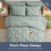 Nestl Comforter Set, 9 Piece Pinch Pleated Bedding Set, Bed in a Bag, All season Bed Set with Cooling Pillows - 2 of 4