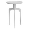 Uttermost Kenna White Round Accent Table – Lightweight Aluminum Design - 3 of 4