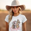 Simply Sage Market Women's Retro Cowgirl Horse Short Sleeve Graphic Tee - 2 of 3