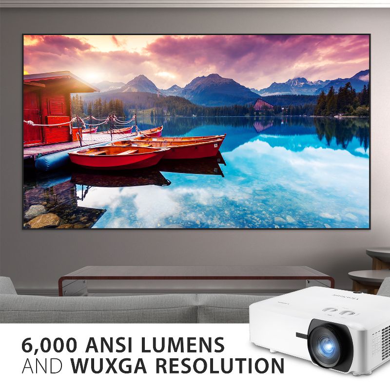 ViewSonic LS920WU 6000 Lumens WUXGA Laser Projector for 300 Inch screen, Dual HDMI, 4K HDR/HLG Support, 1.6x Optical Zoom for Business and Education, 2 of 8