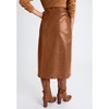 Jessica London Faux Croc Wrap Skirt - 3 of 4