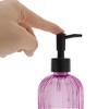 Unique Bargains Convenient Vertical Stripes Soap Dispenser 13.53oz 1 Pc - 3 of 4