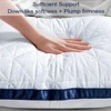 Queen Size Pillow Set of 2, Cooling Luxury Hotel Pillow, Supportive Breathable Down Alternative for Side, Stomach or Back Sleepers - 3 of 4