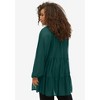 ellos Plus Size Swiss Dot Tiered Tunic - 3 of 4