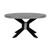 Root Mango Wood Round Coffee Table Gray - Timbergirl - image 2 of 4