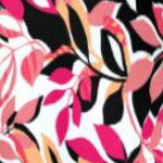 tea rose graphic leaves