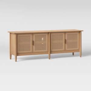 Wood & Cane Media Console - Hearth & Hand™ with Magnolia - 1 of 4