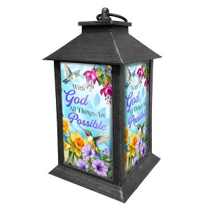 Briarwood Lane Spring Lantern 13.5" x 5.5" x 5.5" All Things Are Possible For Spring Lantern - 1 of 2