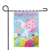 Northlight Happy Easter Bunny with Eggs Outdoor Garden Flag 12.5" x 18" - 2 of 4