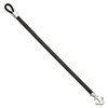 Black Bow Jewelry Women's Stainless Steel & Black Leather Anchor Toggle Bracelet, 8 Inch - 2 of 4