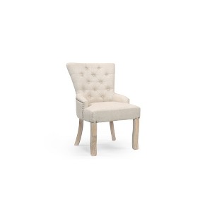 Taran Designs,Torrence Upholstered Solid Wood Armchair - 1 of 4