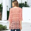 Anna-Kaci Women's Crochet Corded Tie Top - 2 of 4