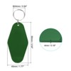 Unique Bargains Blank Vintage Motel Keychain for DIY Ornament Backpack Label 16 Pcs - 2 of 4