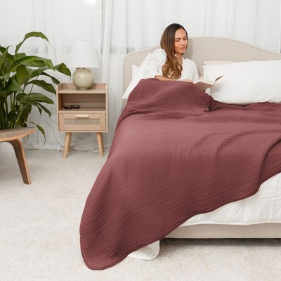 Wine Queen Muslin Cotton Throw Blanket