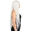 HalloweenCostumes.com One Size Fits Most  Women  Adult Bright White Long Wavy Wig, White - 4 of 4