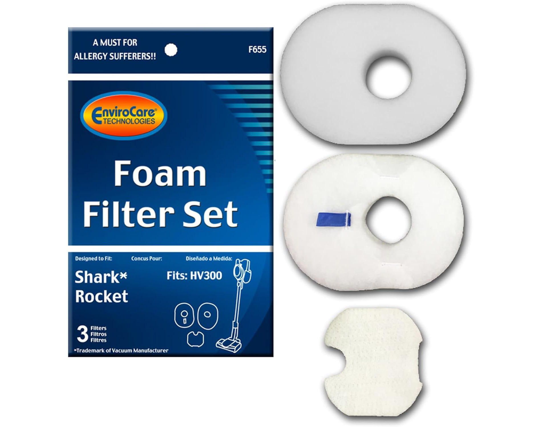 Shark Rocket Foam & Felt Filter Hv300, Hv310 Series, Part # Xffv300 and 1080ftv320