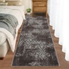 Hallway Runner Rug 2x6 Washable Kitchen Runner with Non Slip Backing, Low Pile Vintage Distressed Mat, Soft Stain Resistant Floor Carpet for Entryway - 2 of 4