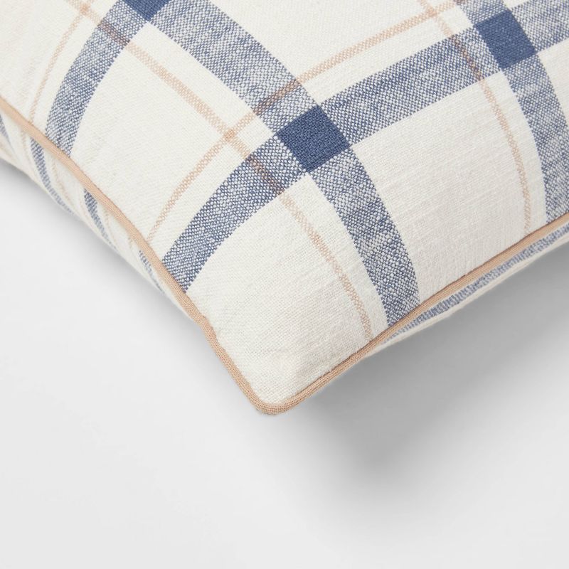 Woven Striped with Plaid Reverse Throw Pillow - Threshold™, 4 of 12