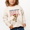 The Juniper Shop Play Ball Baseball Bear Toddler Sweatshirt - 3 of 4