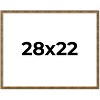 PosterPalooza | Textured Gold Picture Frame - UV Acrylic, Backing Board, Hanging Hardware Included - 3 of 4
